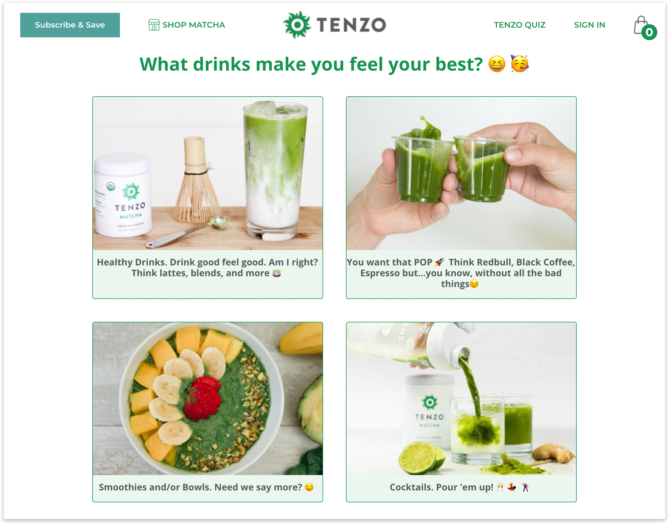 Tenzo | Really Good Quizzes